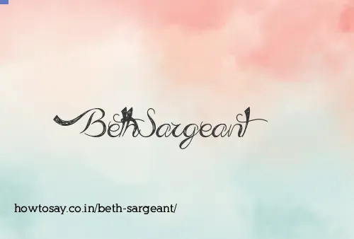 Beth Sargeant