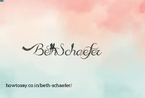 Beth Schaefer