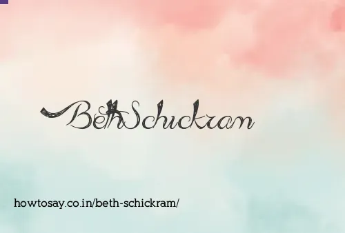 Beth Schickram