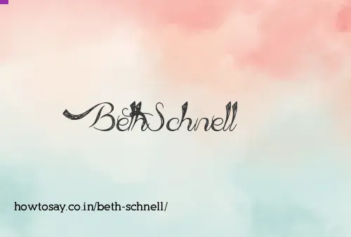Beth Schnell