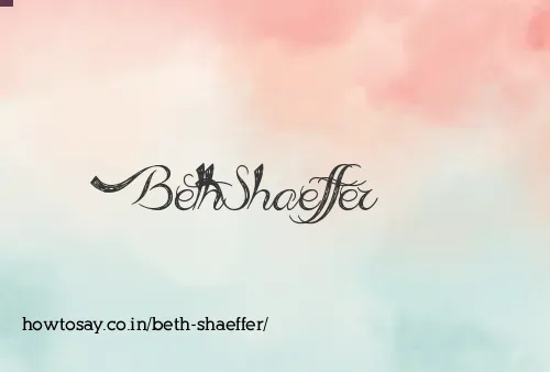 Beth Shaeffer