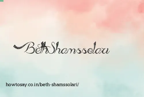 Beth Shamssolari
