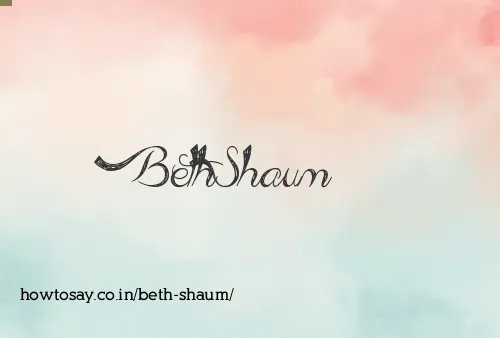 Beth Shaum