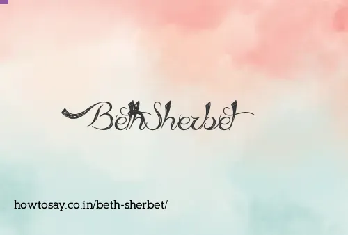Beth Sherbet