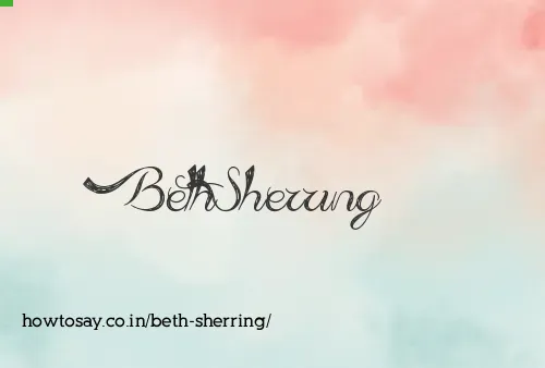 Beth Sherring