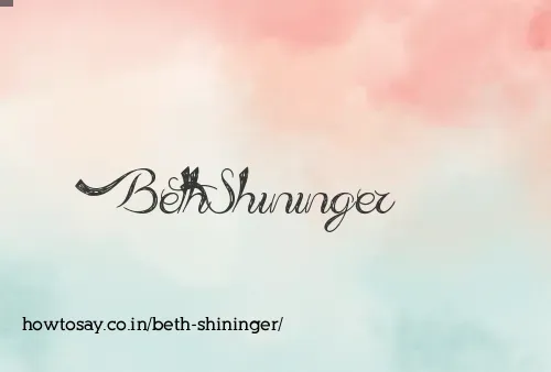 Beth Shininger