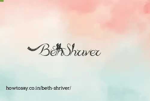 Beth Shriver
