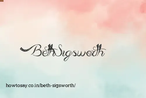 Beth Sigsworth