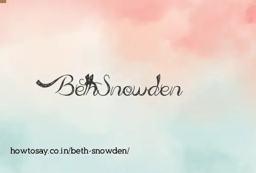 Beth Snowden