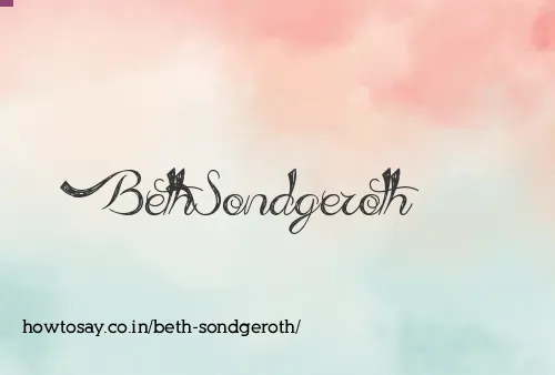 Beth Sondgeroth