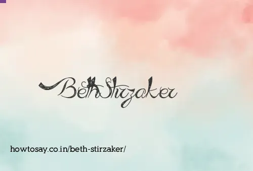 Beth Stirzaker