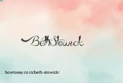 Beth Stowick