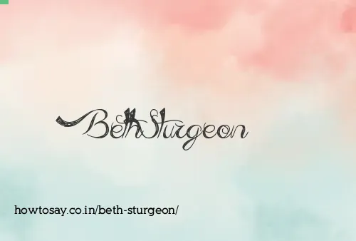 Beth Sturgeon