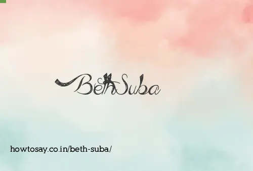 Beth Suba