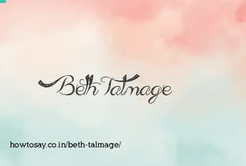 Beth Talmage