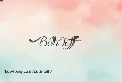 Beth Tefft
