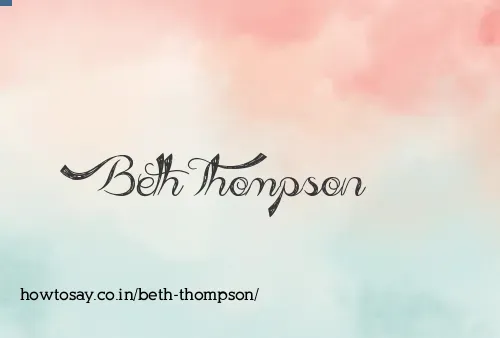 Beth Thompson