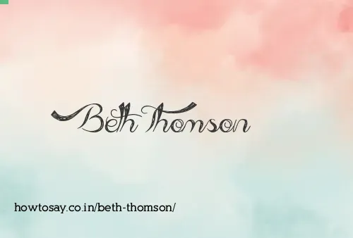 Beth Thomson