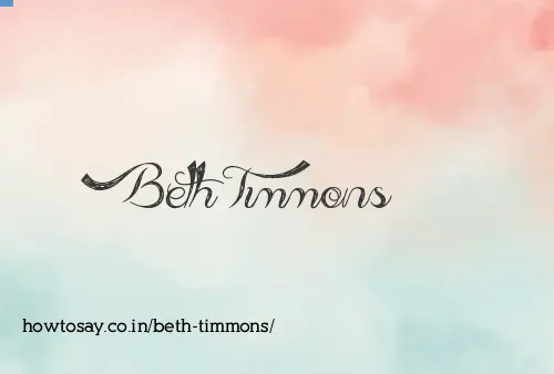 Beth Timmons