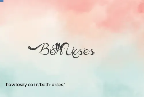Beth Urses