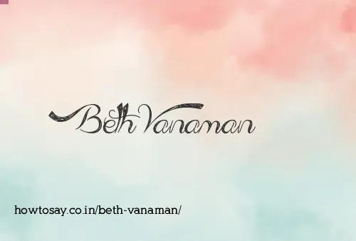 Beth Vanaman