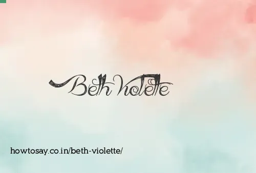 Beth Violette