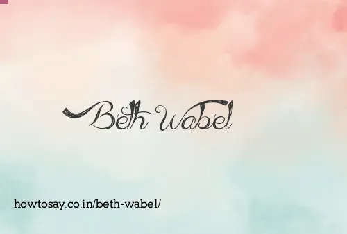 Beth Wabel