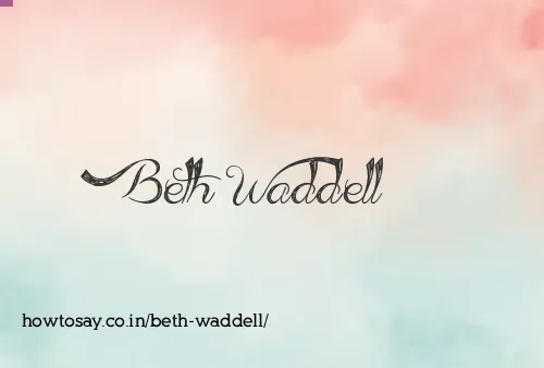 Beth Waddell