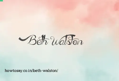Beth Walston