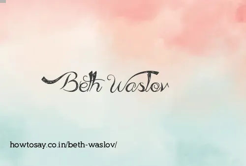 Beth Waslov