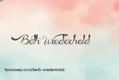 Beth Wiederhold