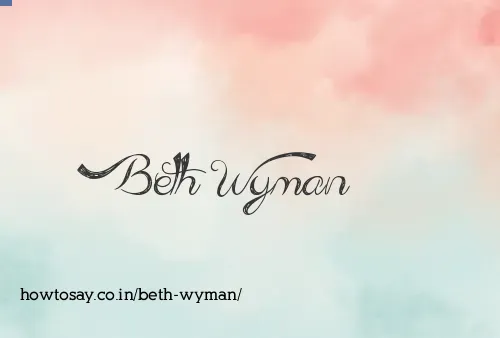 Beth Wyman