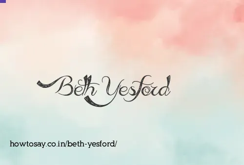 Beth Yesford