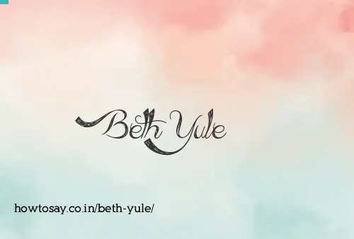 Beth Yule