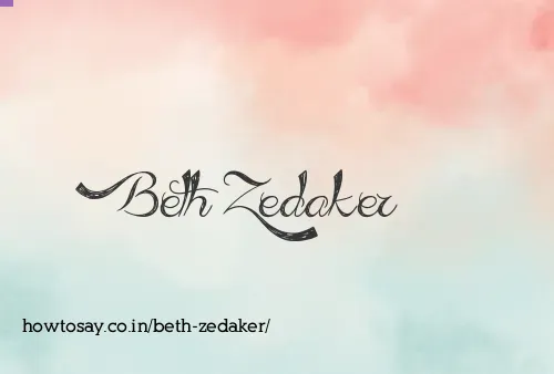 Beth Zedaker