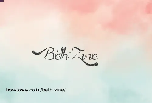 Beth Zine
