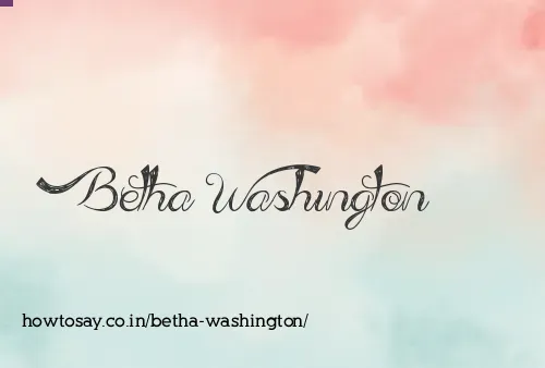 Betha Washington