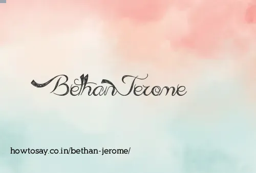 Bethan Jerome
