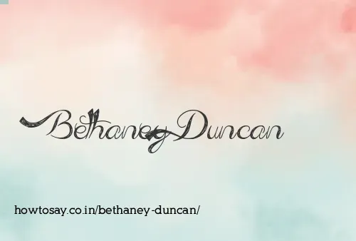 Bethaney Duncan