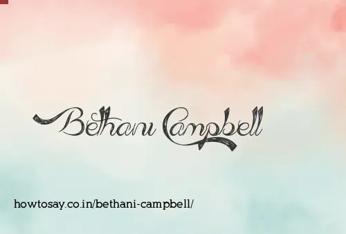 Bethani Campbell