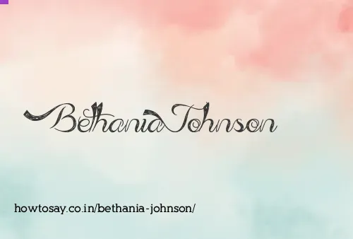 Bethania Johnson