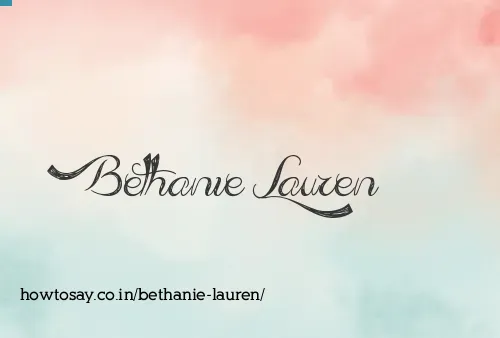 Bethanie Lauren