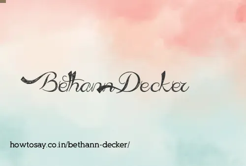 Bethann Decker