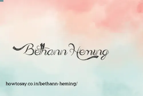 Bethann Heming
