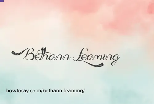 Bethann Leaming