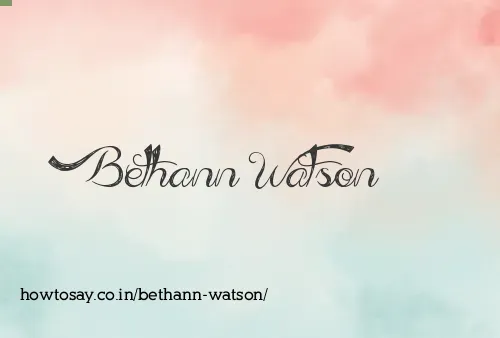 Bethann Watson