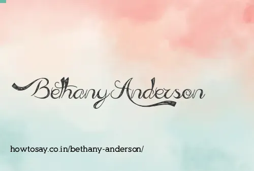 Bethany Anderson