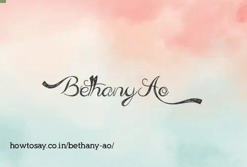 Bethany Ao