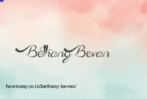 Bethany Bevan