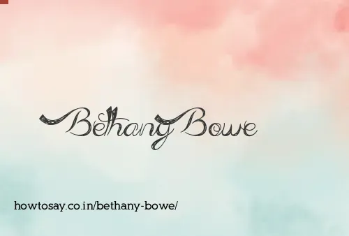 Bethany Bowe